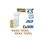 M - e - pl - 8, 0. 1db, high gain 60db tte parabole 8 sorties, compatible full hd 4k tntsat canal + ...