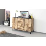 Placard ddybal, buffet de cuisine avec 3 portes et 1 tiroir, buffet de salon, buffet de cuisine, 100% ...