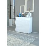 Dmora - placard dlandin, buffet de cuisine avec 2 portes, buffet de salon, 100% made in italy, cm 90x40h81, ...
