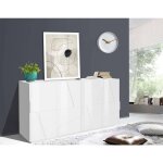 Dmora - placard dlanzar, buffet de cuisine à 4 portes, buffet de salon, 100% made in italy, 162x44h86 ... Dmora - placard dlanzar, buffet de cuisine à 4 portes, buffet de salon, 100% made in italy, 162x44h86 ...