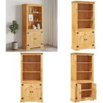 Placard gamme corona pin mexicain 80x40x170 cm - buffet mexicain - placard corona - armoire vintage - ...