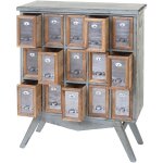 [jamais utilis�] placard de pharmacien hhg - 074, commode, bois massif de sapin, vintage, style shabby ...