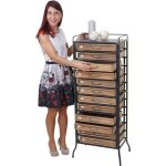 Hw - placard de pharmacien c - a43, commode, bois massif de sapin, vintage, style shabby 129x55x38cm