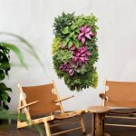 Plage - grand dcor panoramique dcoup, mur vgtal en trompe l'oeil, papier peint dcoup vgtal