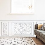 Plage - papier peint intiss� boiseries imitation for�t de bambou, d�cor unique, 75 cm x 200 cm