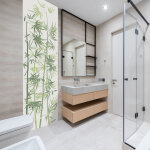 Plage - papier peint intissé zen, déco murale panoramique, tiges de bambou vert, 250 cm x 75 cm, pour ... Plage - papier peint intissé zen, déco murale panoramique, tiges de bambou vert, 250 cm x 75 cm, pour ...