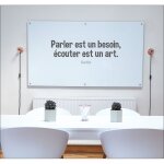 Sticker autocollant d�coratif goethe, citation: 'parler est un besoin, �couter est un art', 68 cm x 24 ...