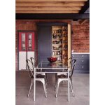 Plage - sticker porte trompe l'oeil m�tro rouge et blanc, 204 cm x 83 cm, d�cor mural d�co, look r�tro ...