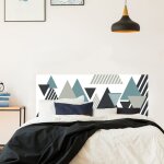 Plage - sticker tte de lit, inspiration scandinave pour la chambre  coucher, 60 cm x 160 cm