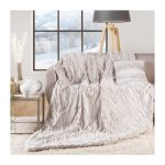 Bricoline - plaid 180 x 220 cm imitation fourrure / sherpa lynx - 180x220cm - beige Bricoline - plaid 180 x 220 cm imitation fourrure / sherpa lynx - 180x220cm - beige
