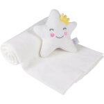 Douceur d'int�rieur - plaid bebe avec son doudou etoile