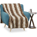 Plaid fausse fourrure, couverture moelleuse pour le canapé, couvre - lit pratique, taille 150 x 200 cm, ... Plaid fausse fourrure, couverture moelleuse pour le canapé, couvre - lit pratique, taille 150 x 200 cm, ...