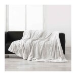 Paris prix - plaid imitation fourrure 'alaska' 180x220cm naturel