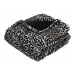 Paris prix - plaid imitation fourrure nouvelle orl�ans 125x150cm noir