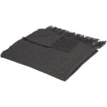 Atmosphera - plaid soul gris ardoise 130x180cm crateur d'intrieur