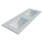 Ceraplan - plan double vasque en céramique ceratop - 120 cm Ceraplan - plan double vasque en céramique ceratop - 120 cm