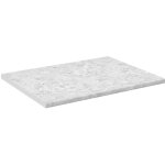 Vicco - plan de travail cuisine r - line, marbre blanc, 80 cm