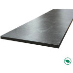 Forestea - plan de travail stratifi� hpl ardoise 2000 x 650 x 38 mm fsc