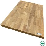 Plan de travail teck massif lamellé collé abouté 2000 x 650 x 26 mm - fsc 100% Plan de travail teck massif lamellé collé abouté 2000 x 650 x 26 mm - fsc 100%