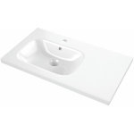 Plan vasque c�ramique ancodesign excentr� � gauche pour meuble 120cm