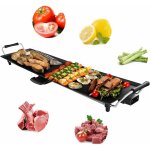 Relax4life - plancha �lectrique antiadh�sif 1800w 90x23cm pour 6 - 8 personnes, chauffage rapide, plancha ...