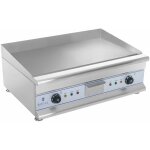 Helloshop26 - plancha �lectrique lisse 60 cm 2 x 3200 watts acier inoxydable professionnel