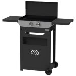 Le marquier - plancha original �lectrique 260 duo edition (chariot et couvercle inclus)