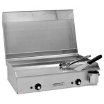 Plancha �lectrique 2400w ? inox alimentaire ? surface de cuisson 64 x 40 cm ? couvercle et accessoires ...