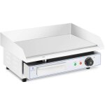 Plancha lectrique professionnelle plaque de cuisson lisse acier 55x40cm 3kw