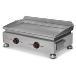 Brasero - plancha lctrique silvia iig inox - plaque inox 67 x 34 cm - 2 brleurs - 2800 w - jusqu' ...