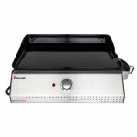 Somagic - plancha telia electrique fonte emaillee 50x35cm