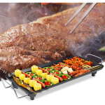 Plancha lectrique xxl 68x28cm, plancha lectrique extrieur, 1355w plancha lectrique professionnelle, ...