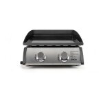 Livoo - plancha gaz 5kw plaque acier maill 48x36cm doc296