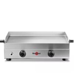 Plancha gaz 3400w plaque en inox 64x33cm krampouz pfsv2ma - kr