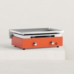 Plancha gaz cr�ative 2 feux inox