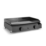 Plancha gaz fonte emaill�e base 60cm caisson acier