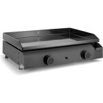 Plancha gaz fonte emaill�e base 60cm caisson acier