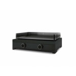 Plancha � gaz forge adour modern 60 acier noir