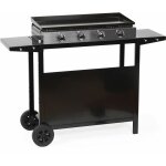 Happy garden - plancha au gaz m�rida 4 br�leurs + chariot