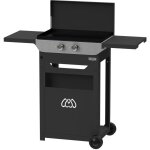 Le marquier - plancha original lectrique 260 duo edition (chariot et couvercle inclus)