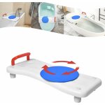 Yardin - planche de bain pour personnes ges avec porte - savon, sige de baignoire rglable en polypropylne ...