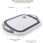Planche à découper 3 en 1, bol à vaisselle pliable, panier de rangement pliable, panier de camping portable, ... Planche à découper 3 en 1, bol à vaisselle pliable, panier de rangement pliable, panier de camping portable, ...