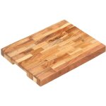 Planche � d�couper en bois solide acacia avec diff�rentes bandes conception taille : 40x30x4 cm