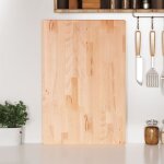 Vidaxl ? planche � d�couper 60x40x4 cm en bois de h�tre massif ? surface lisse facile � nettoyer ? pour ...