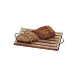 Planche en bois pour pain avec grille, 38x23 cm