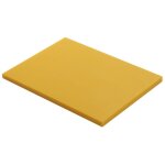Planche  dcouper pehd 500 jaune 40x30x2 cm - matriel chr pro