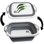 Planche  dcouper pliable 3 in 1 multifonction panier  dcouper panier de rangement panier de drainage ...