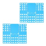 Planche � plier le linge 68 x 57 cm, lot de 2, plieuse � v�tements plieur chemise flip flop, bleu