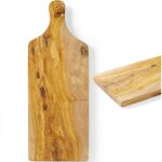 Planche de service en bois d'olivier avec poigne 600 x 200 x 18 mm - hendi 505267