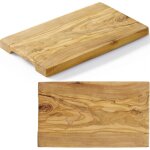 Hendi - planche de service rectangulaire en bois d'olivier 250 x 150 x 18 mm 505168
